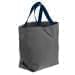 USA Made Poly Convention Expo Tote Bags, Graphite-Navy, 2BAD31UARZ