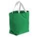 USA Made Poly Convention Expo Tote Bags, Kelly Green-White, 2BAD31UAT4