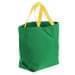 USA Made Poly Convention Expo Tote Bags, Kelly Green-Gold, 2BAD31UAT5