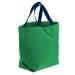 USA Made Poly Convention Expo Tote Bags, Kelly Green-Navy, 2BAD31UATZ