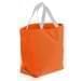 USA Made Poly Convention Expo Tote Bags, Orange-White, 2BAD31UAX4