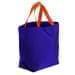USA Made Poly Convention Expo Tote Bags, Purple-Orange, 2BAD31UAY0
