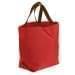 USA Made Poly Convention Expo Tote Bags, Red-Brown, 2BAD31UAZS
