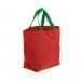 USA Made Poly Convention Expo Tote Bags, Red-Kelly Green, 2BAD31UAZW