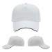 USA-made 5L White-Black Chino baseball cap, virtual view, manufactured in Newark NJ