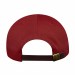 USA-made 5L Royal Blue-Red Chino baseball cap, back view, manufactured in Newark NJ