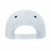 USA-made 5L White-Navy Chino baseball cap, back view, manufactured in Newark NJ