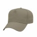 USA-made 5L Khaki Chino baseball cap, 3q view, manufactured in Newark NJ
