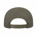 USA-made 5L Khaki Chino baseball cap, back view, manufactured in Newark NJ