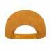 USA-made 5L Athletic Gold Chino baseball cap, back view, manufactured in Newark NJ