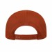 USA-made 5L Navy-Orange Chino baseball cap, back view, manufactured in Newark NJ