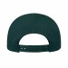 USA-made 5L Hunter Green Chino baseball cap, back view, manufactured in Newark NJ