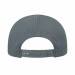 USA-made 5L Light Gray Chino baseball cap, back view, manufactured in Newark NJ