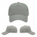 USA-made 5L Light Gray Chino baseball cap, virtual view, manufactured in Newark NJ