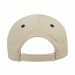 USA-made 5L Putty-Black Chino baseball cap, back view, manufactured in Newark NJ