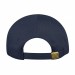 USA-made 5S Navy-White Chino baseball cap, back view, manufactured in Newark NJ