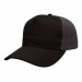 USA-made 5S Black-Dark Gray Brushed Denim baseball cap, 3q view, manufactured in Newark NJ