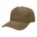 USA-made 5S Khaki-Black Brushed Denim baseball cap, 3q view, manufactured in Newark NJ