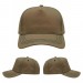 USA-made 5S Khaki-Black Brushed Denim baseball cap, virtual view, manufactured in Newark NJ