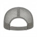 USA-made 5L Dark Gray-Light Gray Chino baseball cap, back view, manufactured in Newark NJ