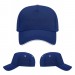 USA-made 5L Royal Blue-White Polycotton Twill baseball cap, virtual view, manufactured in Newark NJ