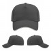 USA-made 5L Dark Gray-White Polycotton Twill baseball cap, virtual view, manufactured in Newark NJ