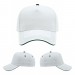 USA-made 5L White-Hunter Green Polycotton Twill baseball cap, virtual view, manufactured in Newark NJ