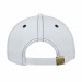 USA-made 5S White-Navy Polycotton Twill baseball cap, back view, manufactured in Newark NJ