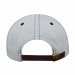 USA-made 5S White-Navy Polycotton Twill baseball cap, back view, manufactured in Newark NJ