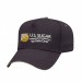 USA-made 5L Navy-Khaki Diamond Pro baseball cap, decorated view, manufactured in Newark NJ