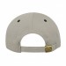 USA-made 5L Putty-Black Organic Twill baseball cap, back view, manufactured in Newark NJ
