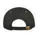 USA-made 5L Black-Light Gray Organic Twill baseball cap, back view, manufactured in Newark NJ