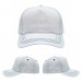 USA-made 5S White-Navy Organic Twill baseball cap, virtual view, manufactured in Newark NJ