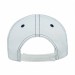 USA-made 5S White-Navy Organic Twill baseball cap, back view, manufactured in Newark NJ