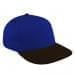 Royal Blue Low Crown 5 Panel-Black Visor, Eyelets