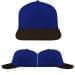 USA Made Royal Blue-Black Low Crown 5 Panel Cap