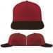USA Made Red-Black Low Crown 5 Panel Cap