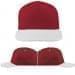 USA Made Red-White Low Crown 5 Panel Cap