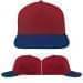USA Made Red-Navy Low Crown 5 Panel Cap