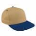 Khaki Low Crown 5 Panel-Navy Visor, Eyelets