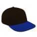 Black Low Crown 5 Panel-Royal Blue Visor, Eyelets