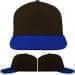 USA Made Black-Royal Blue Low Crown 5 Panel Cap