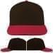 USA Made Black-Red Low Crown 5 Panel Cap