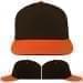 USA Made Black-Orange Low Crown 5 Panel Cap