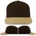 USA Made Black-Khaki Low Crown 5 Panel Cap