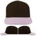 USA Made Black-Pink Low Crown 5 Panel Cap