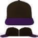 USA Made Black-Purple Low Crown 5 Panel Cap