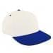 White Low Crown 5 Panel-Royal Blue Visor, Eyelets