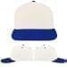 USA Made White-Royal Blue Low Crown 5 Panel Cap
