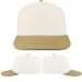 USA Made White-Khaki Low Crown 5 Panel Cap